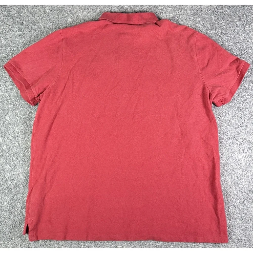 Polo Ralph Lauren Big Pony Polo Shirt Mens XXL Red Blue #3 Custom Slim Fit